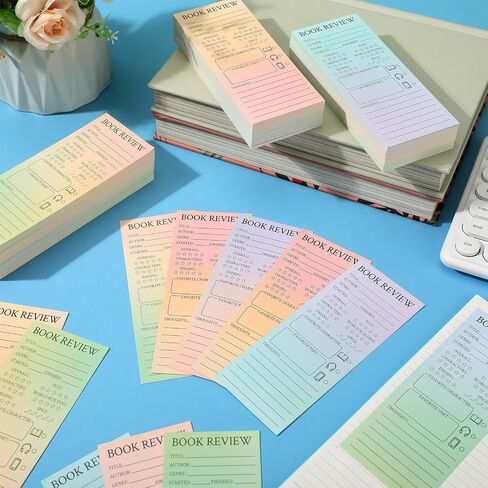 Faccito 240 PCS مراجعة للكتاب الملونة إلى المدرسة العودة إلى المدرسة علامات صفحة سجل القراء لمحبي الكتب هدية القراءة صفحة التتبع للطلاب المعلمين لمراجعة تعقب (متعدد الألوان) in Saudi Arabia