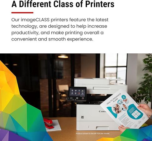 Canon Color imageCLASS MF751Cdw II Wireless Laser Printer for Duplex Printing, White - Multifunction Home Office, Small Office Printer with Copier/Scanner, Auto Feeder, 3 Year Limited Warranty, 35 PPM in Saudi Arabia