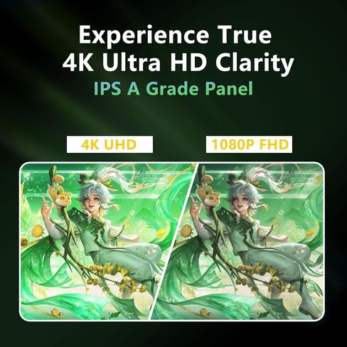 FMC 15.6 بوصة 1080p FHD مراقبة محمولة Ultra Slim Travel Monitor USB-C HDMI مع غطاء وكابلات للكمبيوتر المحمول MAC in Kuwait