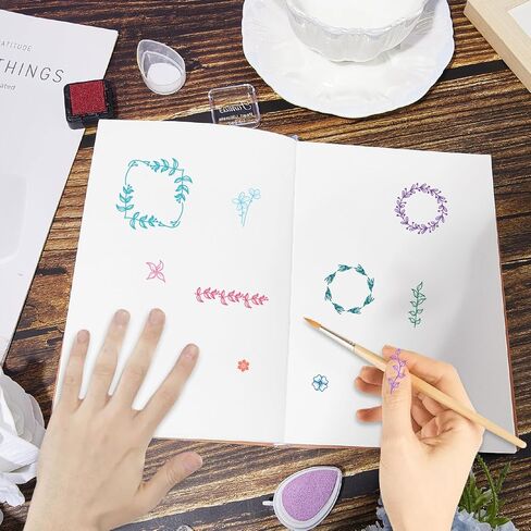 CRASPIRE Vintage Flowers Clear Stamps for Card Making Transparent Rubber Stamps Reusable Wildflowers Silicone Stamp Spring Scenery Background Crafting DIY Scrapbooking Photos Album in Saudi Arabia