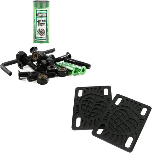 Thunder Skateboard Silver/Black Bolts Hardware 1in Allen + 1/8in Risers in Saudi Arabia