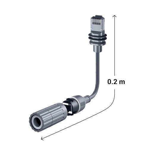 FINEANDENG starlink gen3 تمديد كابل مقاوم للماء RJ45 من الذكور إلى قابس أنثى starlink Ethernet كابل التمديد في الهواء الطلق لـ starlink gen3/starlink v3 etc (7.87 بوصة) (قابس أنثى مقاوم للماء) in Kuwait
