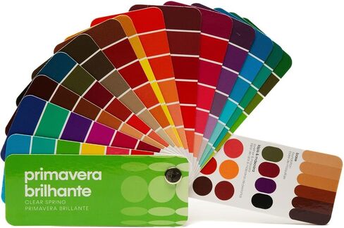 متعددة اللغات Cool Summer Palette Color مروحة من الاستوديو Immagine ، دليل الألوان المخصصة لتوفير التكاليف ، والتسوق الذكي ، والزي وخطط خزانة ؛ فيرانو فريو/فيراو فريو in Saudi Arabia