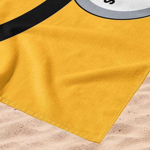 Northwest NFL Pittsburgh Steelers Microfiber Beach Towel, 30 x 60 Inches – Quick Dry, Sand Resistant, Lightweight, Highly Absorbent, Incisor Design in Saudi Arabia