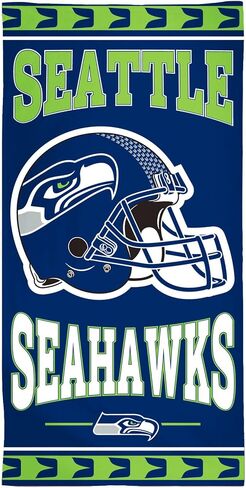 منشفة الشاطئ من الألياف WinCraft NFL Seattle Seahawks، مقاس 30 بوصة × 60 بوصة in Saudi Arabia