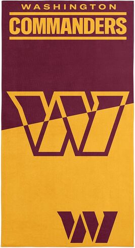 Northwest NFL Washington Commanders Microfiber Beach Towel, 30 x 60 Inches – Quick Dry, Sand Resistant, Lightweight, Highly Absorbent, Incisor Design in Saudi Arabia