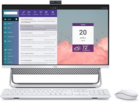 Dell -all في واحد من سطح المكتب -كوبوتر 24 بوصة شاشة لمس FHD IPS Display -Intel Core 7 150U Beat I7-1355U- 64GB RAM -1TB PCI in Saudi Arabia