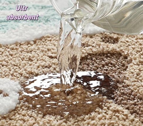 حصيرة حمام موجة المحيط الأزرق ، سجاد حمام غير تقليدي لطيف للديكور الساحلي الشاطئ البحري ، حصيرة دش معنقدة عصرية 30 "× 20" (الأزرق) in Kuwait