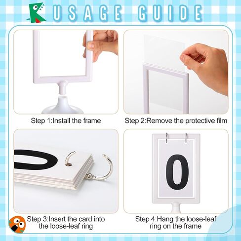 Honeydak Mini Anchor Chart Stand ، 4 × 6 بوصات ملحقات بطاقات الفلاش للصفوف الفصول الدراسية عروض تفاعلية وعروض مرئية قابلة لإعادة الاستخدام (12 جهاز كمبيوتر) in Saudi Arabia