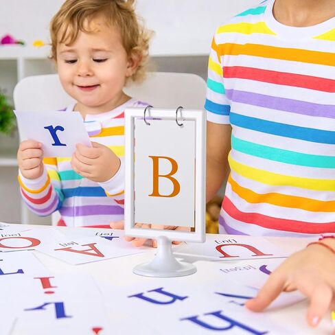 Honeydak Mini Anchor Chart Stand ، 4 × 6 بوصات ملحقات بطاقات الفلاش للصفوف الفصول الدراسية عروض تفاعلية وعروض مرئية قابلة لإعادة الاستخدام (12 جهاز كمبيوتر) in Saudi Arabia