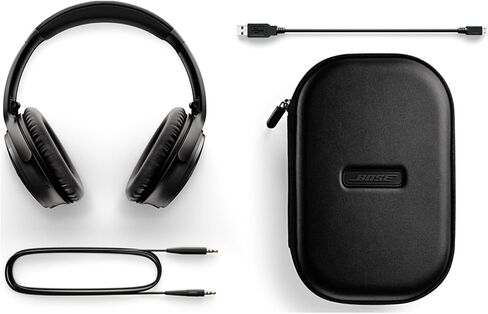 Bose QuietComfort 35 (سلسلة I) إلغاء الضوضاء اللاسلكية - Silver (متجدد) in Saudi Arabia