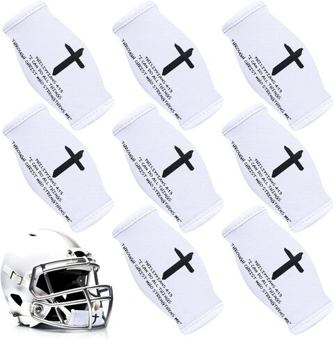 Flutesan 8 PCS Cross Faith Football Football Cover Cover Football Helment Cover Cover متوافق in Saudi Arabia