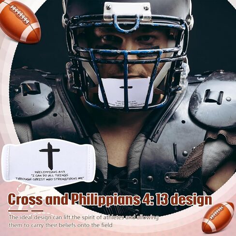 Flutesan 8 PCS Cross Faith Football Football Cover Cover Football Helment Cover Cover متوافق in Saudi Arabia
