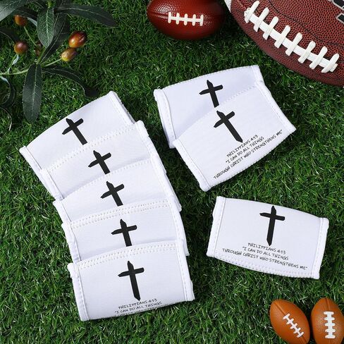 Flutesan 8 PCS Cross Faith Football Football Cover Cover Football Helment Cover Cover متوافق in Saudi Arabia