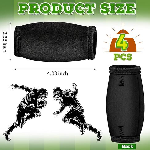 Libima 4 Pieces Small Size Football Chin Strap Cover Men's Chin Strap Pad Helmet Pad in Saudi Arabia