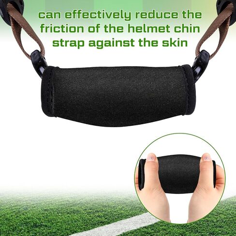 Libima 4 Pieces Small Size Football Chin Strap Cover Men's Chin Strap Pad Helmet Pad in Saudi Arabia