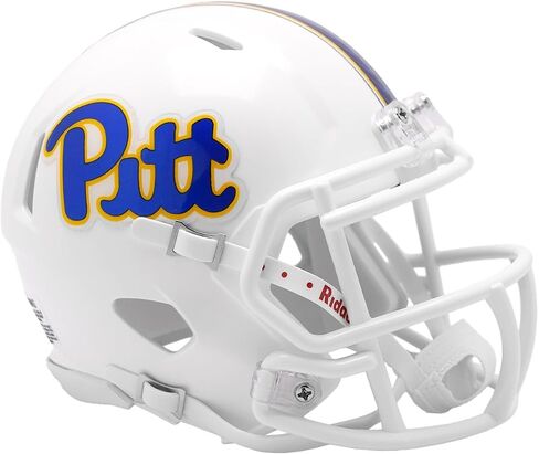 Pittsburgh Pitt Panthers White Revolution SPEED Mini Football Helmet - New in Riddell Box in Saudi Arabia