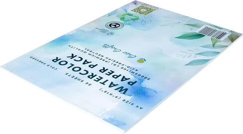 Creo Crafts Professional AlloroR Paper | A5 300 GSM PORD PRAPED | ورقة خالية من الحمض 50 | مثالي للفنان ، الرسم الاحترافي ، الرسم الجاف والرطب ، الفنون الجميلة ، المدرسة ، الطلاب in Kuwait