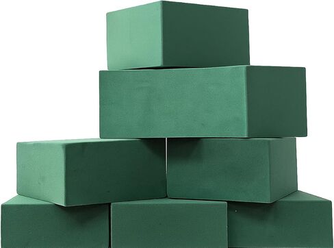 6pcs Highly Absorbent Floral Foam Blocks | Long-Lasting Moisture Retention | Suitable for Fresh and Artificial Flower Arrangements | Perfect for Home,Wedding,and Event Decorations 4.33in*4.33in*3.54in in Saudi Arabia