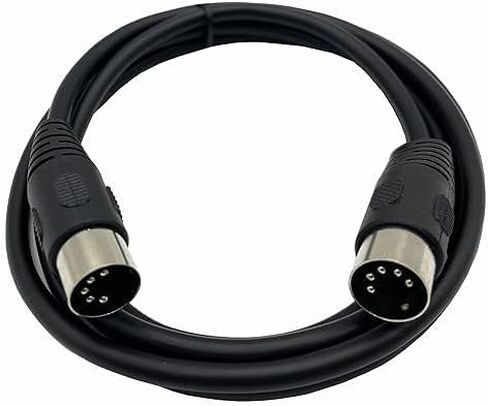 DIN 5 Pin Cable,5-PIN Din Male to Male Audio Adapter for MIDI Keyboard Synth,MIDI Guitar and Other Music Gear (1.5M/5Ft) in Saudi Arabia