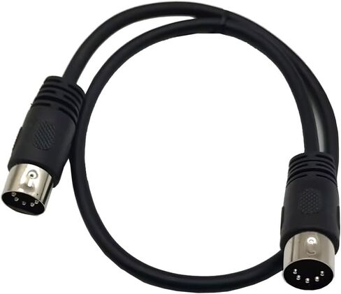 DIN 5 Pin Cable,5-PIN Din Male to Male Audio Adapter for MIDI Keyboard Synth,MIDI Guitar and Other Music Gear (1.5M/5Ft) in Saudi Arabia