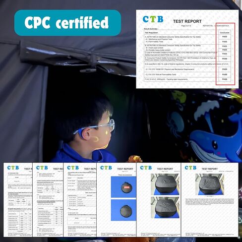 Sensory Tent for Kids with Autism - CPC Certification Sensory Calm Corner Helps ADHD, SPD Children Relax, Reduce Anxiety - Portable Pop-up Blackout Hideout Play Tent Toys Add Windows in Saudi Arabia