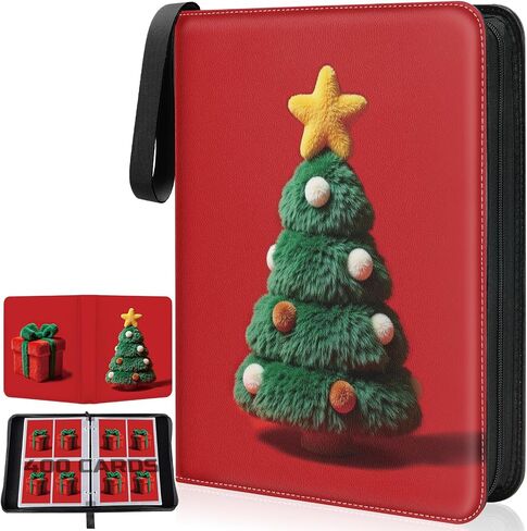 Card Binder 4 Pocket Holder 400 Cards متوافق مع بطاقات اللعبة ، 3 حلقة تداول Card Binder Case Storage لـ CCG ، MTG ، بطاقات البيسبول ، الهدايا للفتيان والبنات الذين تتراوح أعمارهم بين 6-14 عامًا in Kuwait