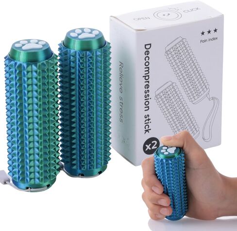 2PCS Little Ouchies Fidget with Cat Dog Paw Button, Sensory Pain Stim Fidget Toys for Adults & Teens, Anxiety and Stress Relief Items, Spiky Grippy Stim Tool, Portable ADHD Autism Fidget Clicker in Saudi Arabia