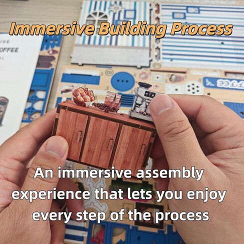 Book Nook Kit, DIY Miniature House Kit for Adults and Teens, 3D Wooden Puzzle Booknook Tiny House Bookshelf Decor, Holiday Craft Gift for Friends, Family(Japanese Courtyard) in Kuwait