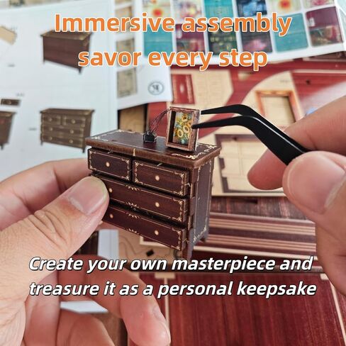Book Nook Kit, DIY Miniature House Kit for Adults and Teens, 3D Wooden Puzzle Booknook Tiny House Bookshelf Decor, Holiday Craft Gift for Friends, Family(Japanese Courtyard) in Saudi Arabia