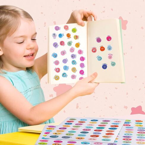 Emotional Stickers, 800 pcs Facial Emotional Stickers with 40 Emoticonal, can be Used for Students' Classroom Rewards, Sentiment Labels, Mugs, notebooks, etc., DIY Creativity is Unlimited. in Saudi Arabia