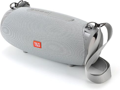 T&G Portable Bluetooth Speaker, 30W Wireless Dual Speakers with TWS Hi-Res Audio, Supports TF Card, USB Drive, Built-in Microphone, Lanyard for Outdoor, Party, Beach, Travel-TG534 in Kuwait