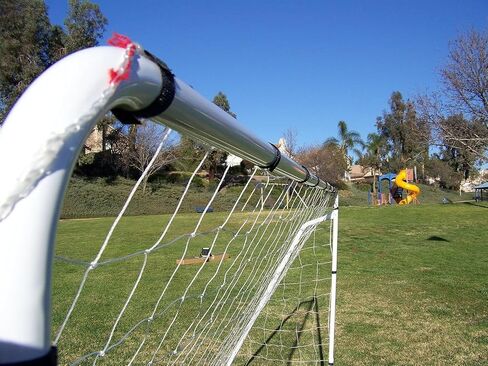 12 x 6 Ft. Powder Coated Galvanized Steel Soccer Goal w/Net. 12x6 Foot AYSO Regulation Size Portable Training Aid. Ultimate Backyard Goal, All Weather, One Year Warranty. New in Saudi Arabia