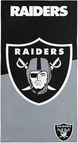 Northwest NFL Las Vegas Raiders Microfiber Beach Towel, 30 x 60 Inches – Quick Dry, Sand Resistant, Lightweight, Highly Absorbent, Incisor Design in Saudi Arabia