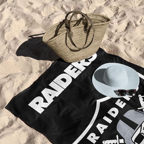 Northwest NFL Las Vegas Raiders Microfiber Beach Towel, 30 x 60 Inches – Quick Dry, Sand Resistant, Lightweight, Highly Absorbent, Incisor Design in Saudi Arabia