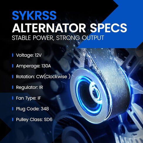 Alternator Compatible with Hyundai Elantra, Elantra GT, Elantra Coupe, Compatible with Kia Soul Forte, Forte5, Forte Koup, L4 2.4L, 2.0L/1.8L L4, Fit for 11610 FG10T011 37300-2E200 2610428 in Saudi Arabia