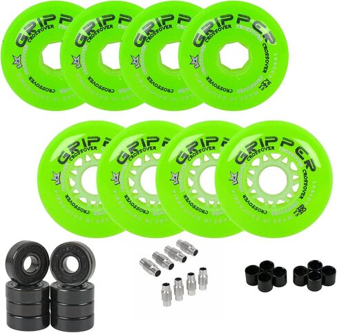 Labeda Gripper Roller Hockey Wheels, Hybrid Ceramic Bearings, Choose Color Size in Saudi Arabia