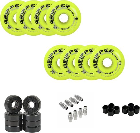 Labeda Gripper Roller Hockey Wheels, Hybrid Ceramic Bearings, Choose Color Size in Saudi Arabia