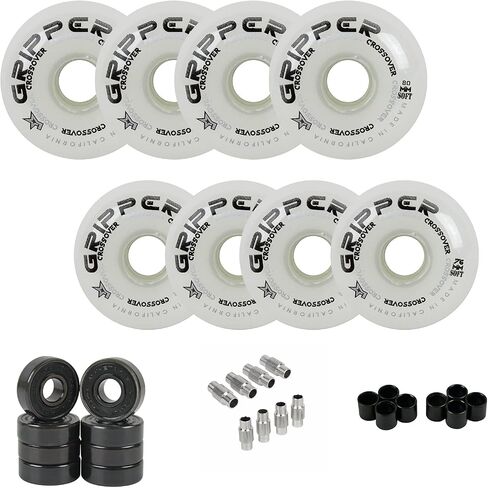 Labeda Gripper Roller Hockey Wheels, Hybrid Ceramic Bearings, Choose Color Size in Saudi Arabia