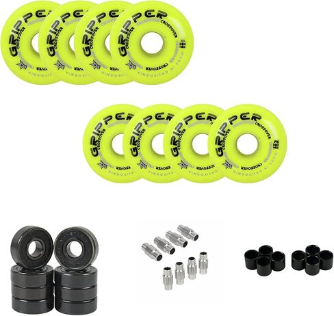 Labeda Gripper Roller Hockey Wheels, Hybrid Ceramic Bearings, Choose Color Size in Saudi Arabia