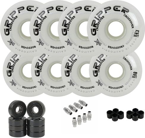 Labeda Gripper Roller Hockey Wheels, Hybrid Ceramic Bearings, Choose Color Size in Saudi Arabia