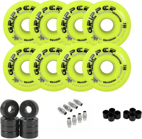 Labeda Gripper Roller Hockey Wheels, Hybrid Ceramic Bearings, Choose Color Size in Saudi Arabia