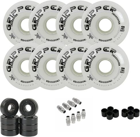Labeda Gripper Roller Hockey Wheels, Hybrid Ceramic Bearings, Choose Color Size in Saudi Arabia