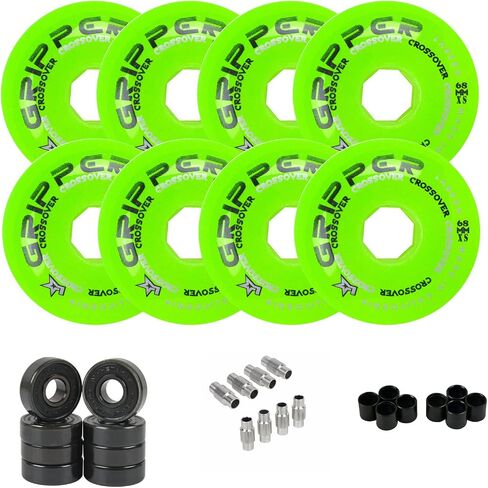 Labeda Gripper Roller Hockey Wheels, Hybrid Ceramic Bearings, Choose Color Size in Saudi Arabia