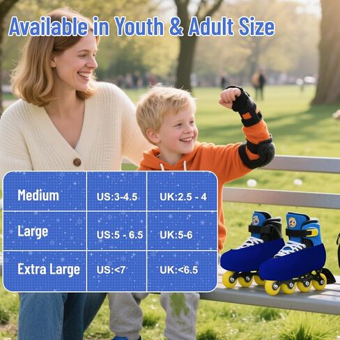 IFOYO Ice Skate Covers for Roller Skates, Easy-on Easy-Off Roller Skating Accessories for Figure, Speed and Recreational Skating, Washable Skatings Boot Covers for Youth and Adults in Kuwait