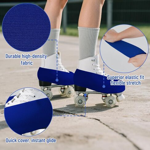 IFOYO Ice Skate Covers for Roller Skates, Easy-on Easy-Off Roller Skating Accessories for Figure, Speed and Recreational Skating, Washable Skatings Boot Covers for Youth and Adults in Kuwait