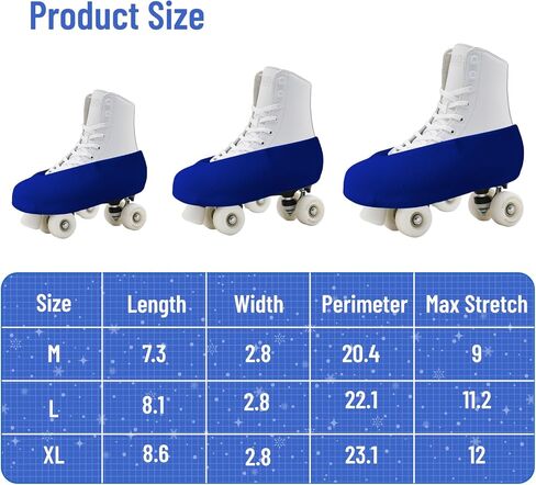 IFOYO Ice Skate Covers for Roller Skates, Easy-on Easy-Off Roller Skating Accessories for Figure, Speed and Recreational Skating, Washable Skatings Boot Covers for Youth and Adults in Kuwait