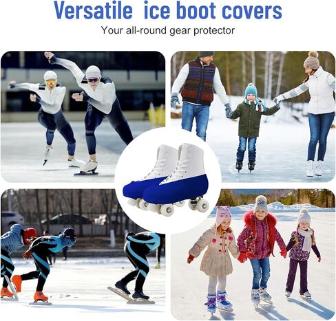 IFOYO Ice Skate Covers for Roller Skates, Easy-on Easy-Off Roller Skating Accessories for Figure, Speed and Recreational Skating, Washable Skatings Boot Covers for Youth and Adults in Kuwait