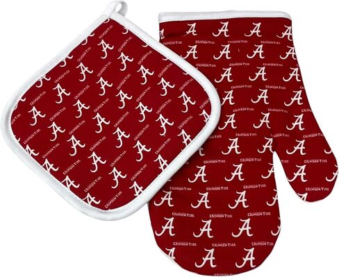 مجموعة Pro Specialities Group NCAA Alabama Crimson Tide Oven and Potholder Set شعار Rush، متعدد الألوان، مقاس واحد in Saudi Arabia