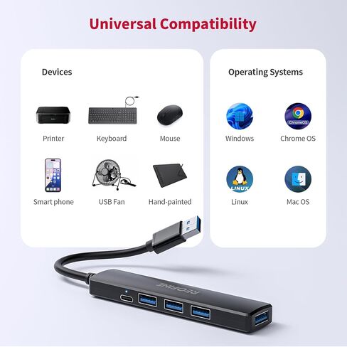USB 3.0 HUB ، 4 PORT USB HUB FLITTER ، محول USB المحمول MINI Multiport Expander لسطح المكتب ، الكمبيوتر المحمول ، وحدة التحكم للألعاب ، محرك أقراص محرك الأقراص الصلبة ، الطابعة ، الكمبيوتر ، لوحات المفاتيح in Kuwait